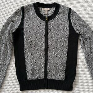 Banana Republic Black and Gray Knit Sweater